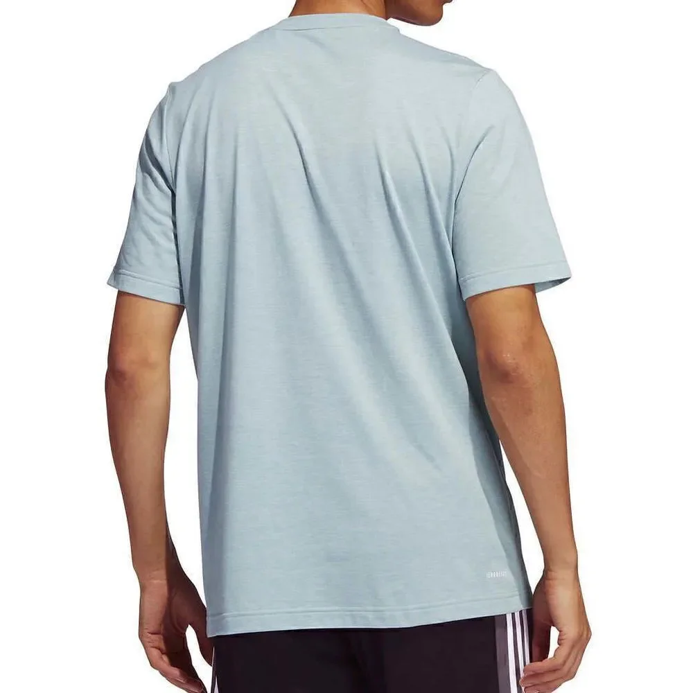 NEW! Adidas Men's Lightweight Melange Short Sleeve Tee - Picture 3 of 16